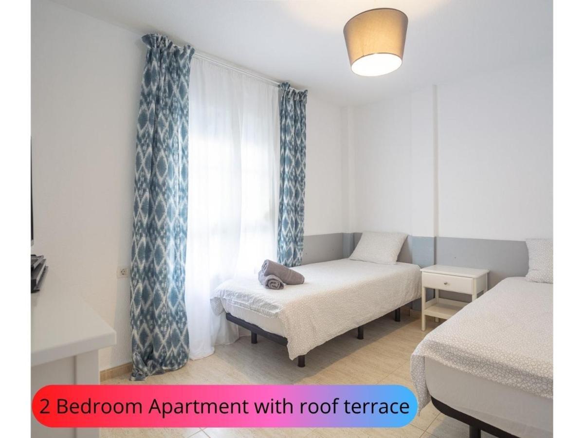 Desirable Rooftop Terrace , 2 Bedroom Apartment With Wifi In Costa Adeje Callao Salvaje Exteriör bild