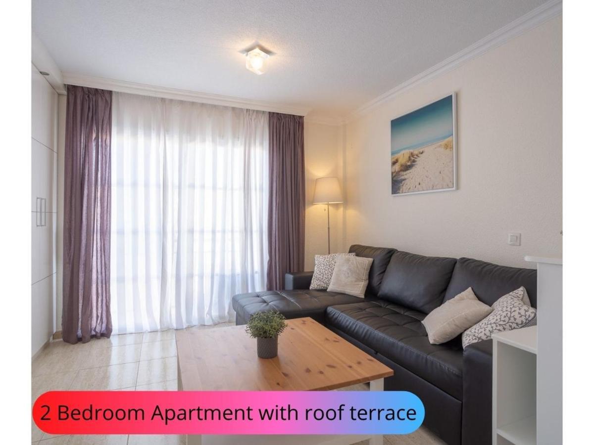 Desirable Rooftop Terrace , 2 Bedroom Apartment With Wifi In Costa Adeje Callao Salvaje Exteriör bild